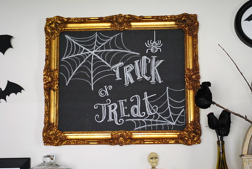 halloween chalkboard