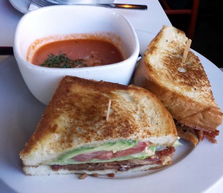 Club Sandwich w Tomato Soup @ Eat