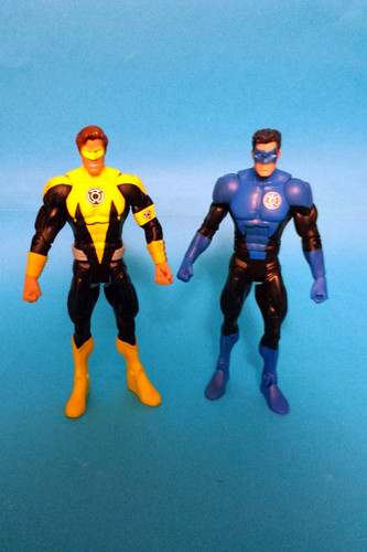 Yellow Lantern Hal and Blue Lantern Guy