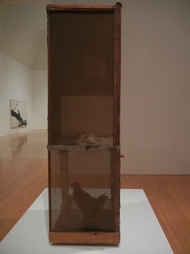 DSCN8749 _ Untitled, c. 1954, Oil, pencil, crayon, paper, canvas, fabric, wood, glass, mirror, etc., Robert Rauschenberg (1925-2008), MOCA