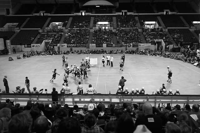 The U.S. Cellular Arena as a venue for, yeah, that's right, roller derby!