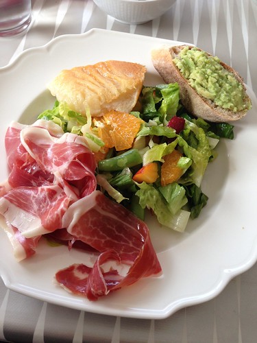 lunch - super salad and pata negra