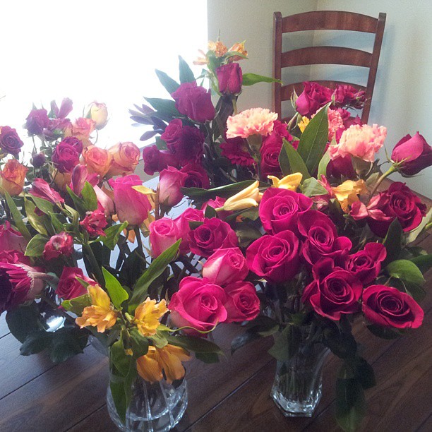 50 roses to mark 50 days till our 10 year anniversary. You can go ahead and be jealous now. #besthusbandever