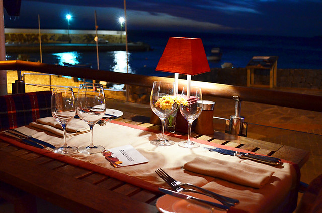 Dining by the Sea, Los Roques, Los Abrigos, Tenerife