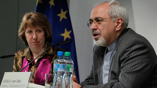 European Union foreign minister Catherine Ashton with Iranian Foreign Minister Mohammad Javad Zarif. An international agreement with Iran has been reached. by Pan-African News Wire File Photos