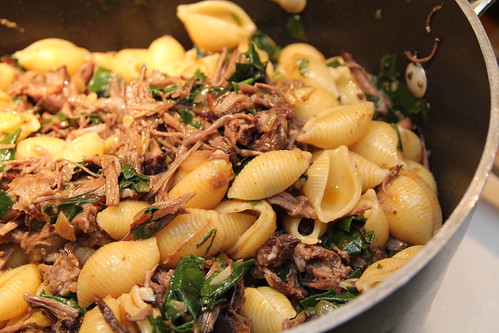 Pasta with cabernet braised shortribs