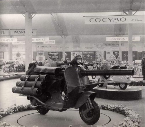Armoured Vespa scooter