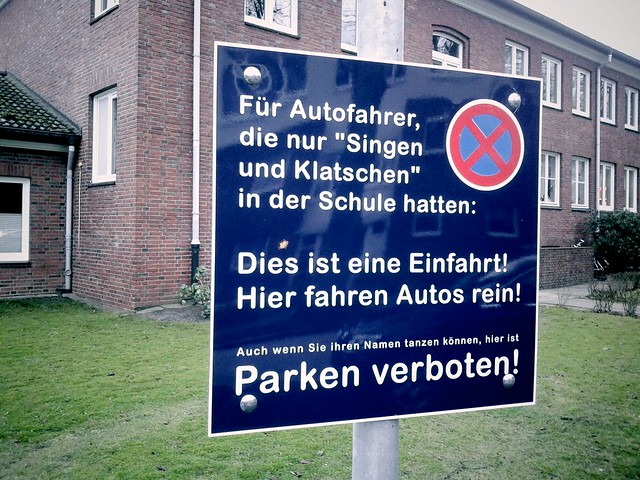 Parkverbotschild Volksdorf