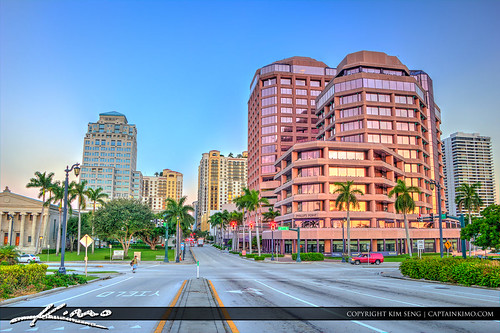 Phillips Point Building Downtown West Palm Beach Florida by Captain Kimo