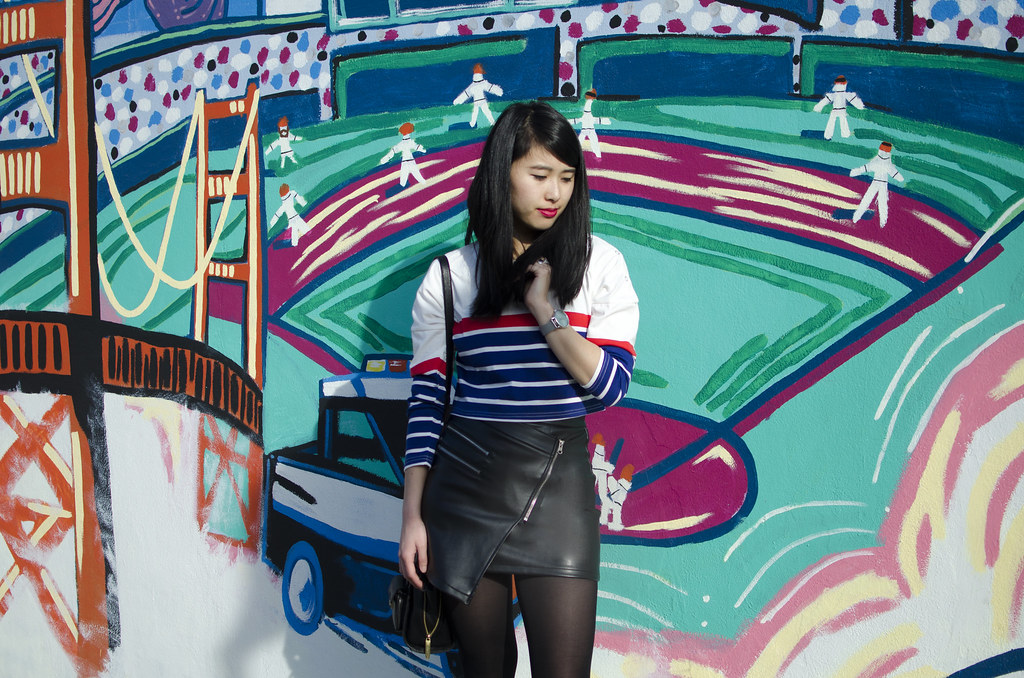 bay area style, readytwowear, nars dragon girl lip pencil, bay area fashion blogger, PU leather mini skirt