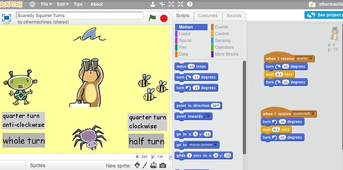 using Scratch to make teaching resources