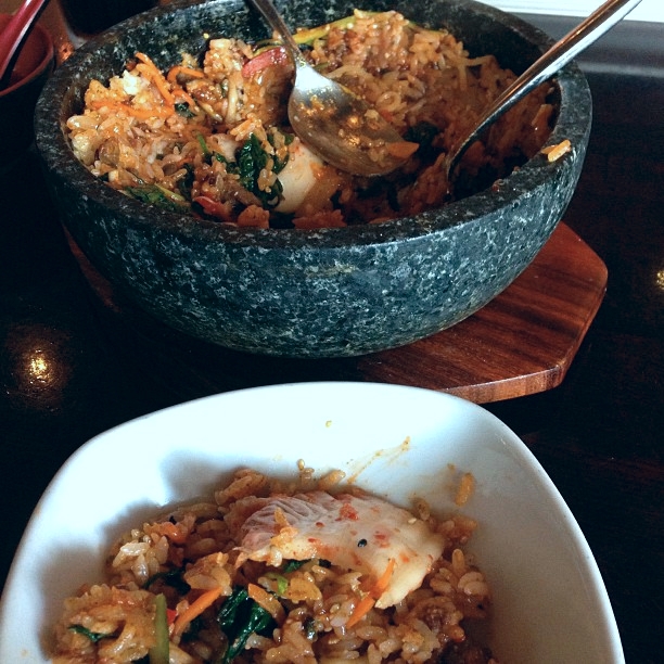 Bibimbap from a sushi joint was surprisingly tasty