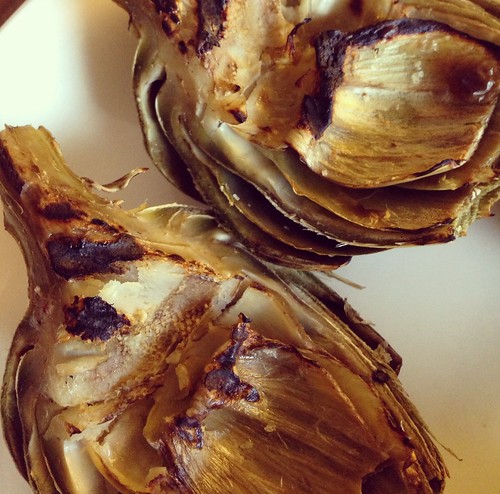 Grilled Artichokes with Lemon Garlic Butter