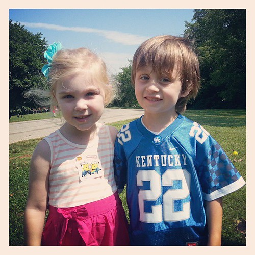 Henry and Miss Leighton. I can't believe how fast these babies are growing up...