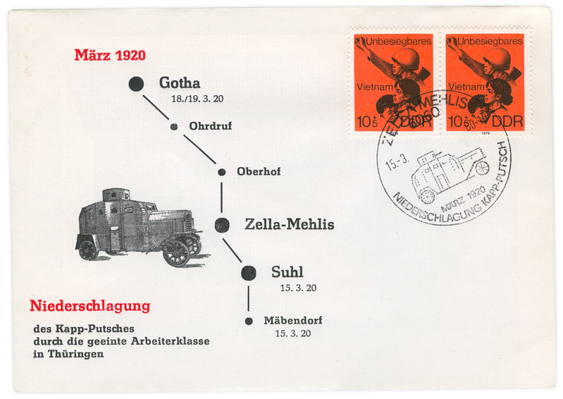 german envelope and stamps