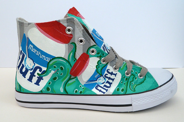 Fluff, Tentacles, and Lincoln With Googly Eyes Custom Sneakers by PonyChops