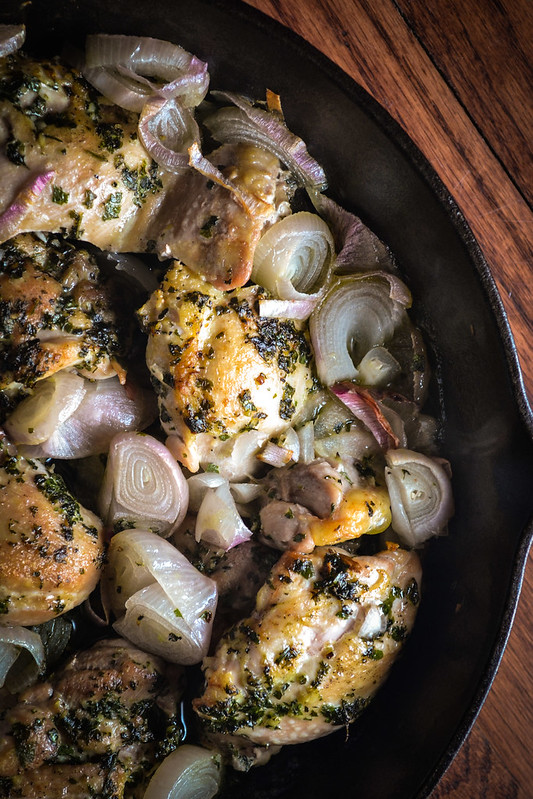 herby chicken with shallots | things i made today