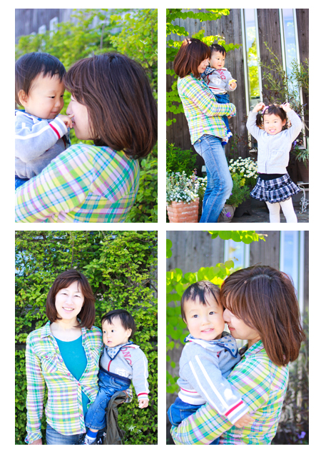 家族写真　子供写真　キッズフォト　屋外撮影　愛知県江南市　