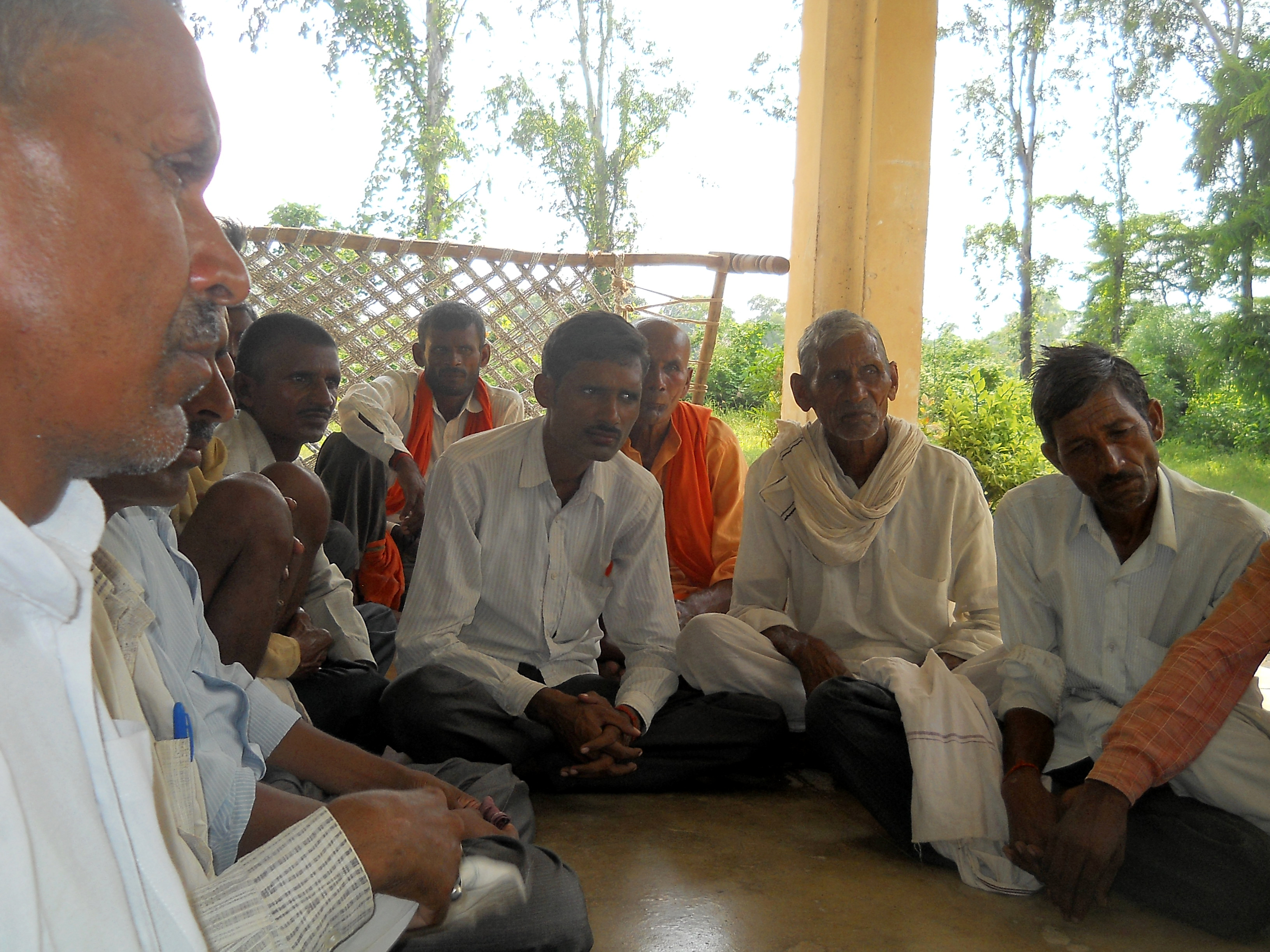 विस्थापन विरोधी जन संघर्ष मोर्चा के मीटिंग में किसान