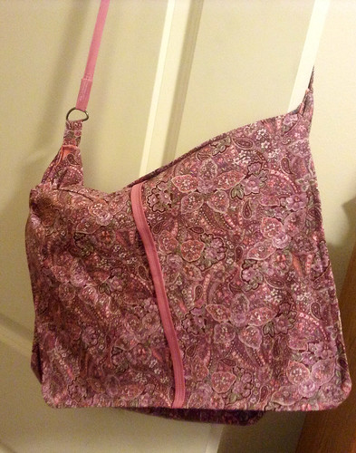 Book bag in paisley pink and floral. by AngelavengerL