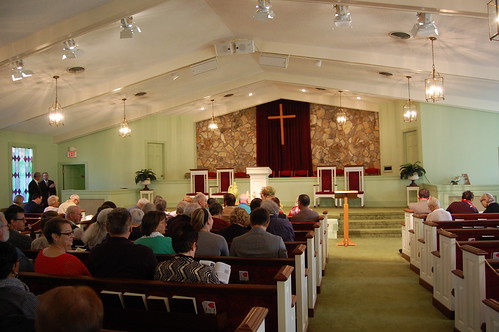 Interior of Maranatha Baptist Church, Plains, GA