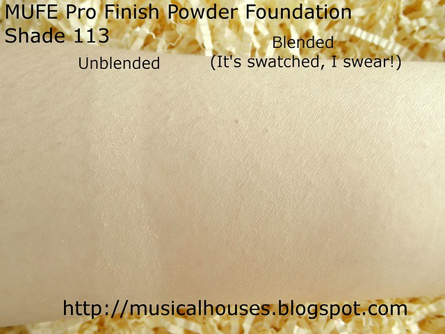 MUFE Pro Finish Foundation swatch