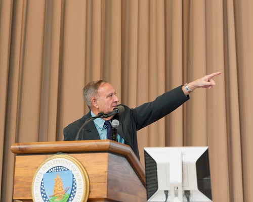 Dr. Daniel Pfeffermann at the Morris Hansen Lecture.