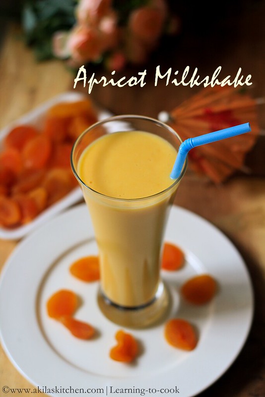 How to make dried apricot milkshake