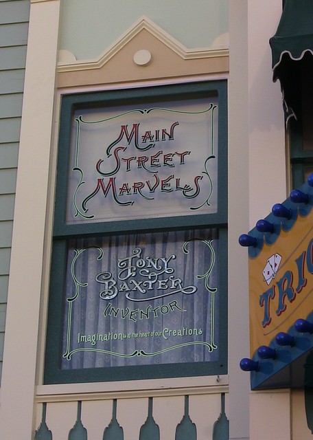 Tony Baxter Main Street USA window ceremony at Disneyland