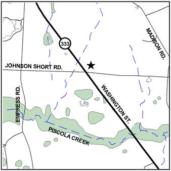 Map: Quitman SR 333 GA EPD Landfill Hazardous Site 10645
