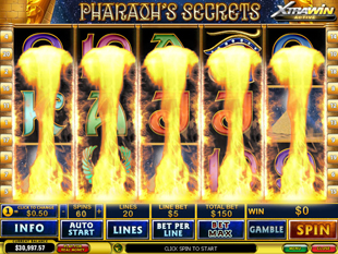 free Pharaoh's Secrets xtra win feature activated