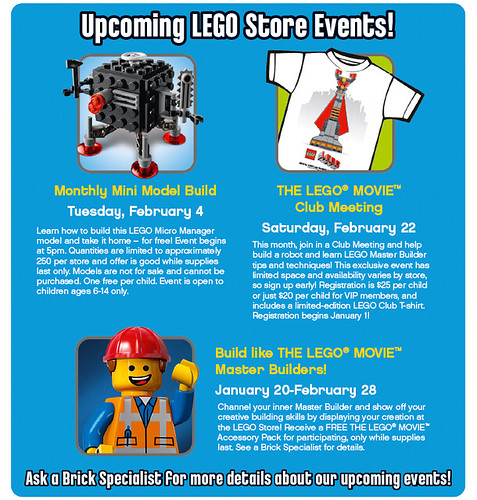 LEGO Store February Promo