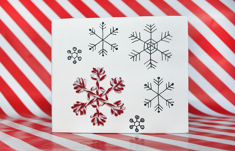 Christmas cards - snowflake design
