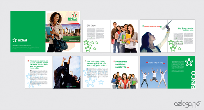 Thiết kế catalogues / Brochure Công ty tư vấn du học BINCO