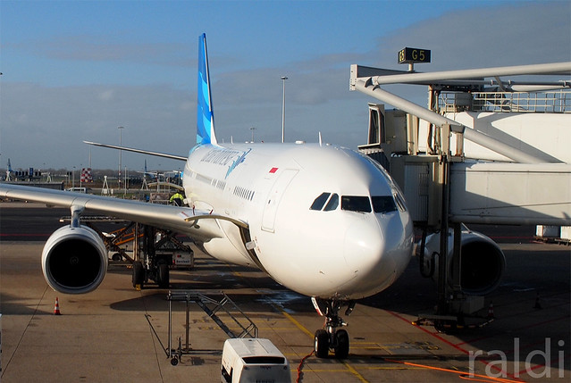 Garuda Indonesia Airbus A330-200 PK-GPQ at Amsterdam Schiphol Airport