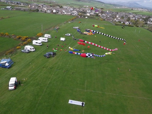 The WWKP banner at Millom kite festival .UK