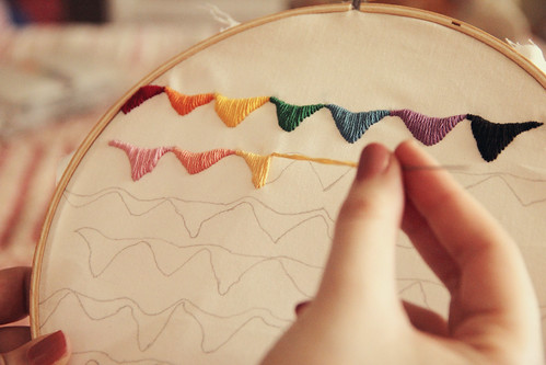 Embroidery at bedtime