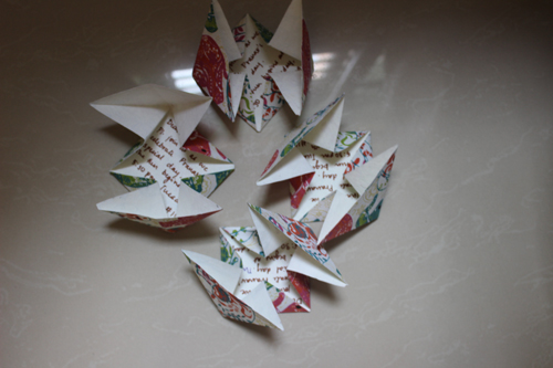 Origami birthday invitation