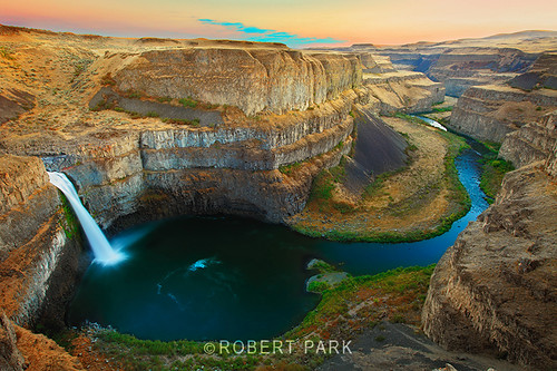 'LAYERS IN TIME' Palouse Falls" By Robert Park  http://www.robert-park.com by Robert Park Photography