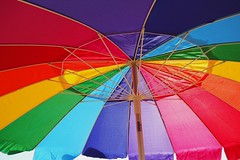 Our festive Beach Umbrella