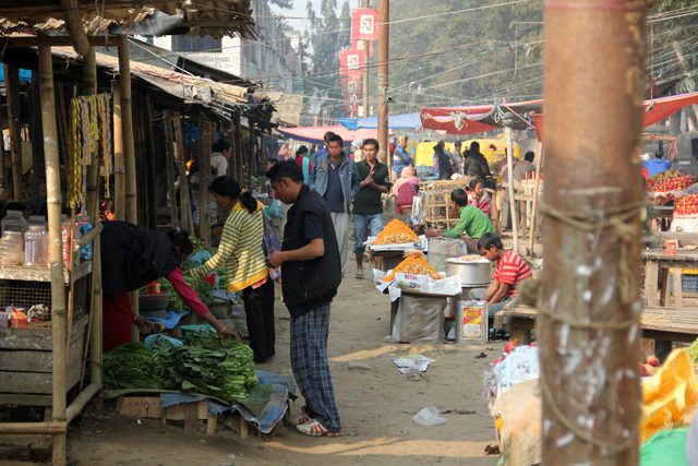 Dimapur market in Nagaland