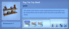 Tiny Tot Toy Shelf