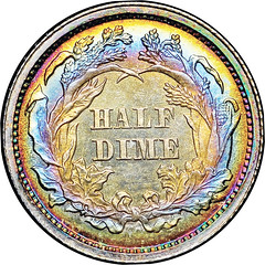1862 Half Dime reverse
