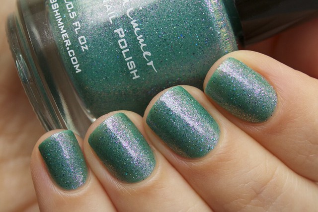 05 KBShimmer Teal Another Tail with 2 coats Eva Mosaic topcoat