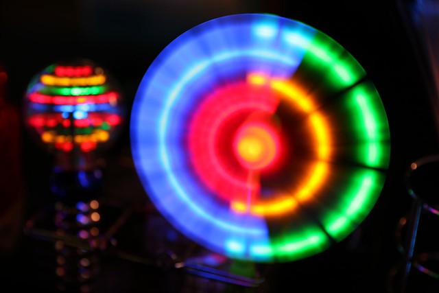 Multi Colour Light wheel toy