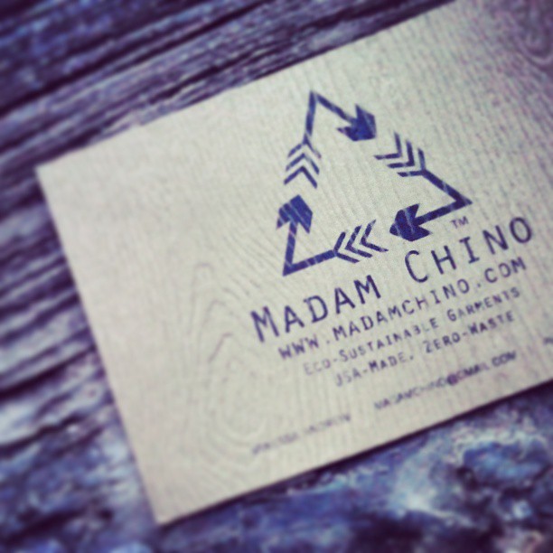 designed a new #logo and #new card on cool #recycled paper *note the m c in the arrow shapes!