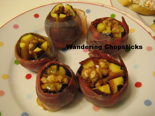 Baked Figs Stuffed with Walnuts, Wrapped in Prosciutto and Drizzled with Honey 3