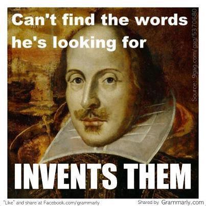 Shakespeare's not the only one who can invent words
