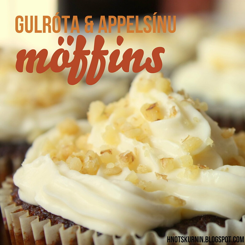Gulróta & appelsínumöffins