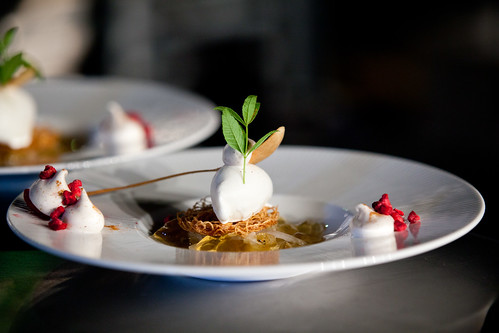 Chef Ritz Carlton Orlando's plated dessert
